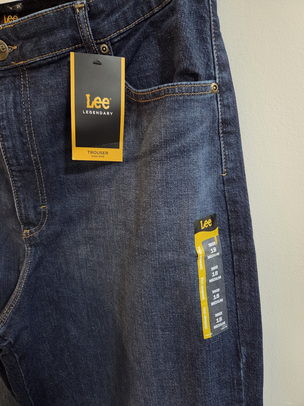 Lee Dark Blue Women's Trouser Jeans - Picture 2 of 6